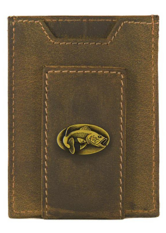 ANTIQUE BRN FRONT POCKET WALLET-BASS