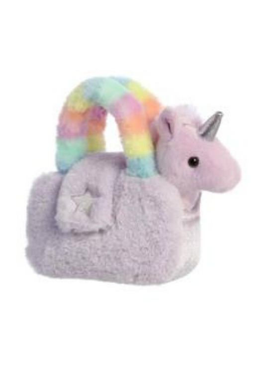 PET CARRIER-PLUSH PURPLE : 6"