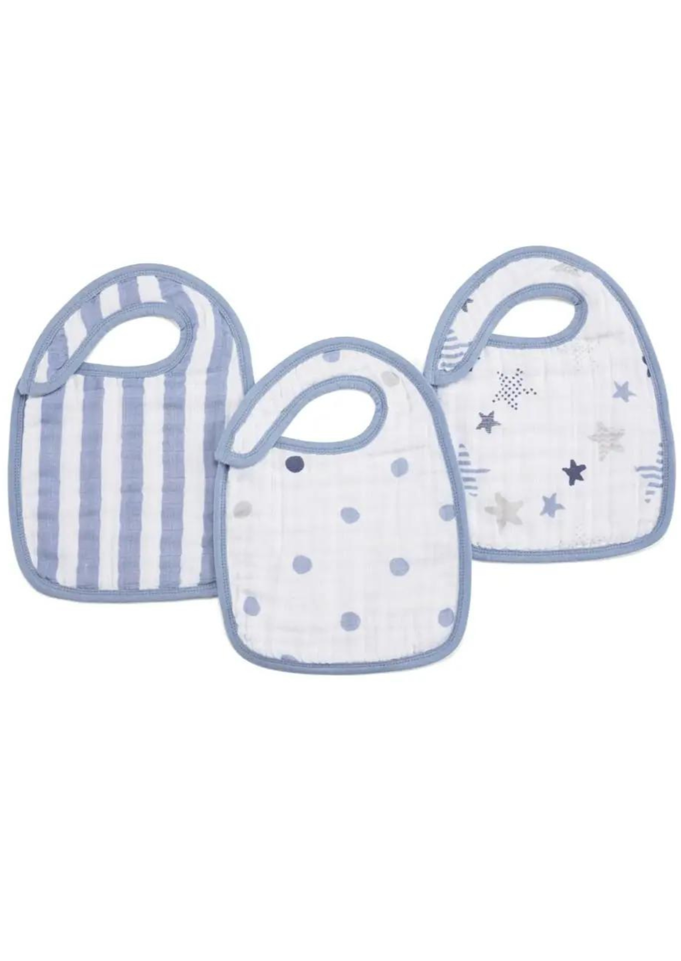 3 PACK SNAP BIBS-ROCK STAR