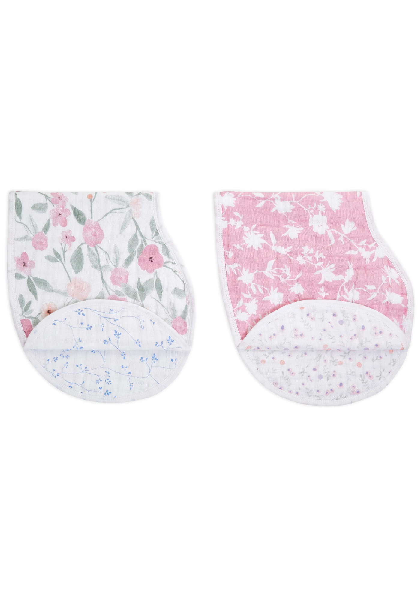 2 PACK BURPY BIBS-MA FLEUR