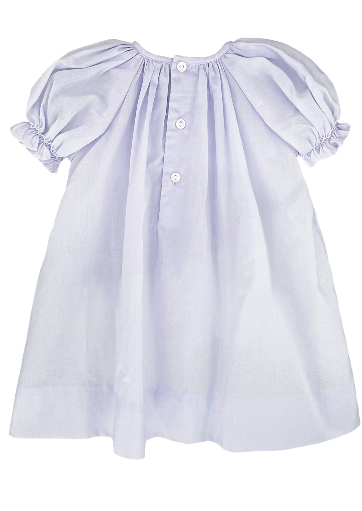 Daygown with Raglan Sleeves and Embroidered Hem