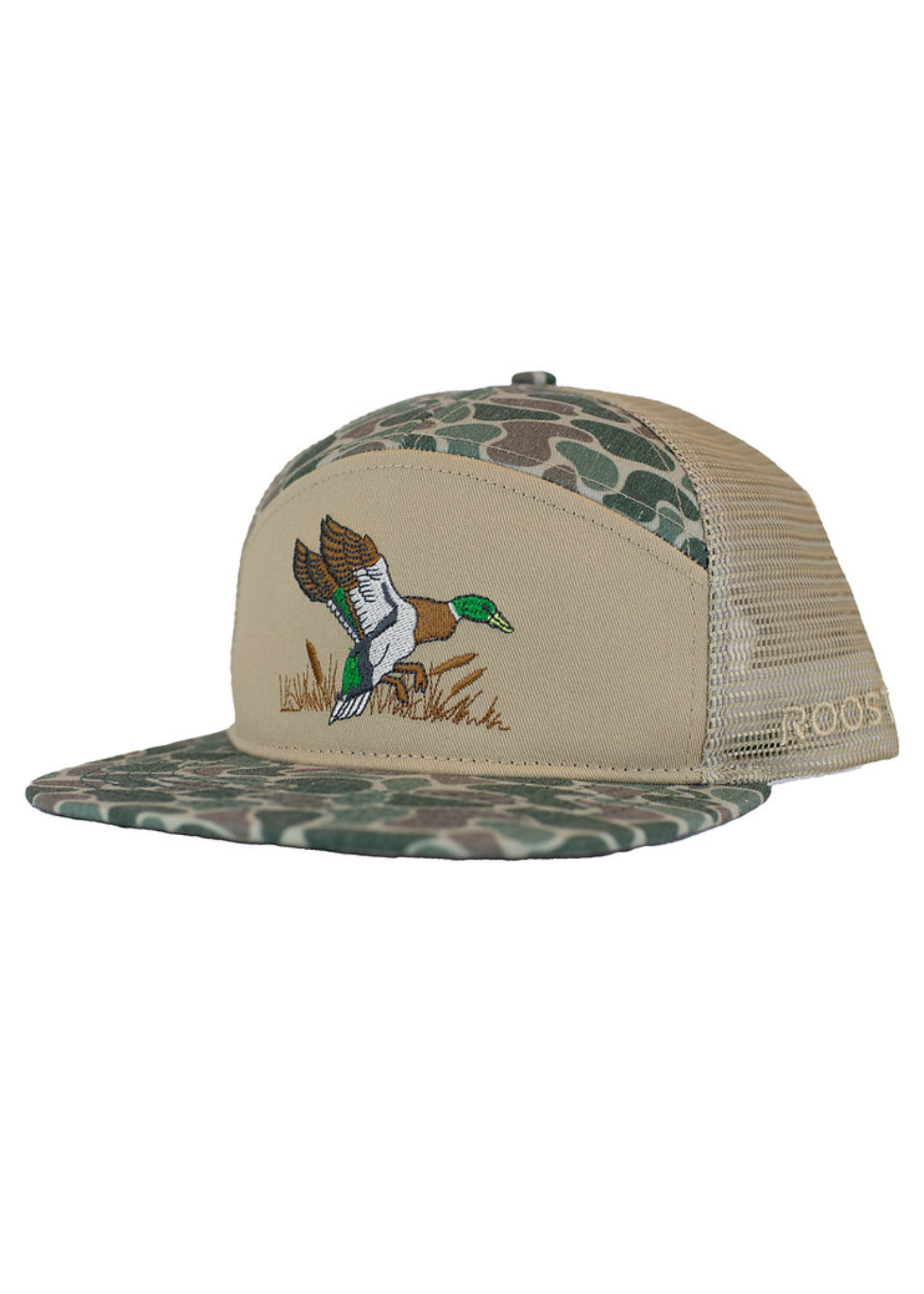 Roost 7 Panel 3D Puff Full Color Duck Logo