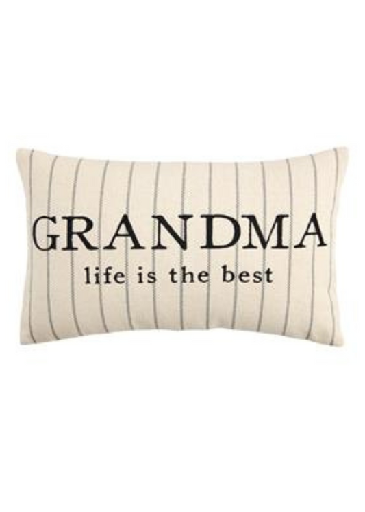 GRANDMA STRIPED PILLOWS