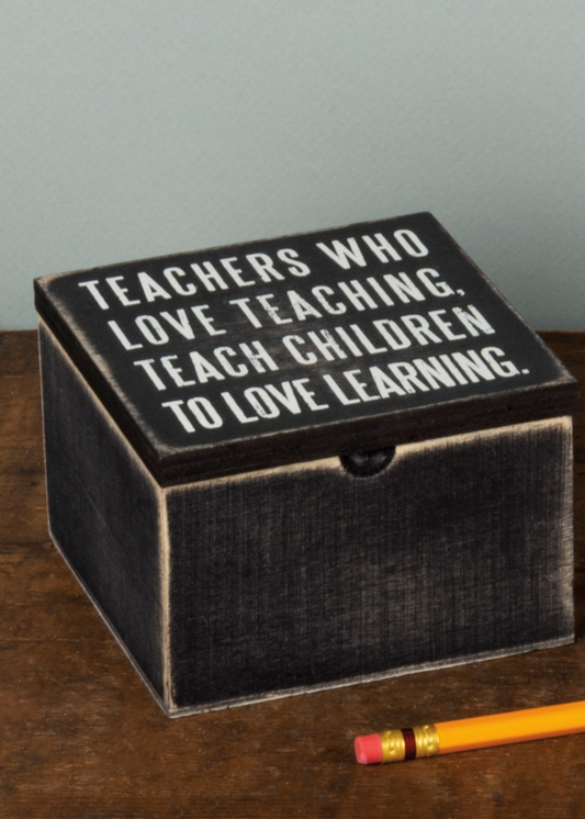 TEACHERS WHO - HINGED BOX