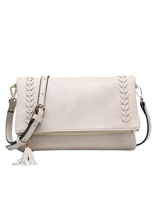 ISADORA WHIPSTITCH CROSSBODY-BONE