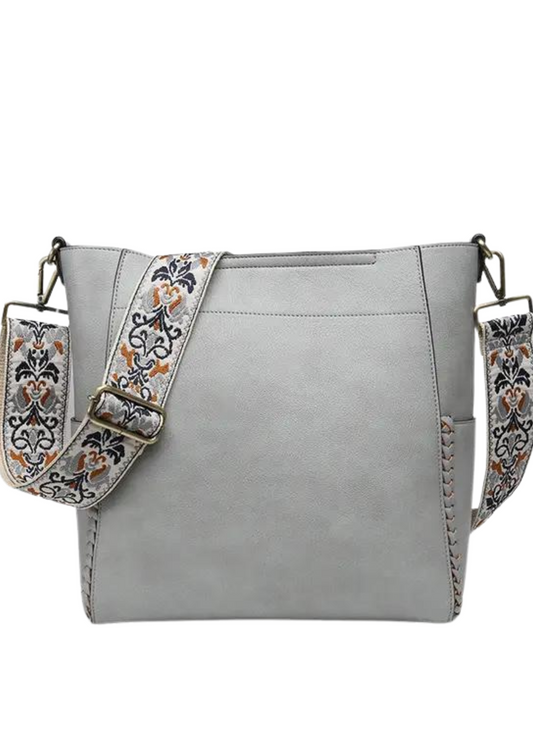 PENNY 2-IN-1 BUCKET BAG-GREY