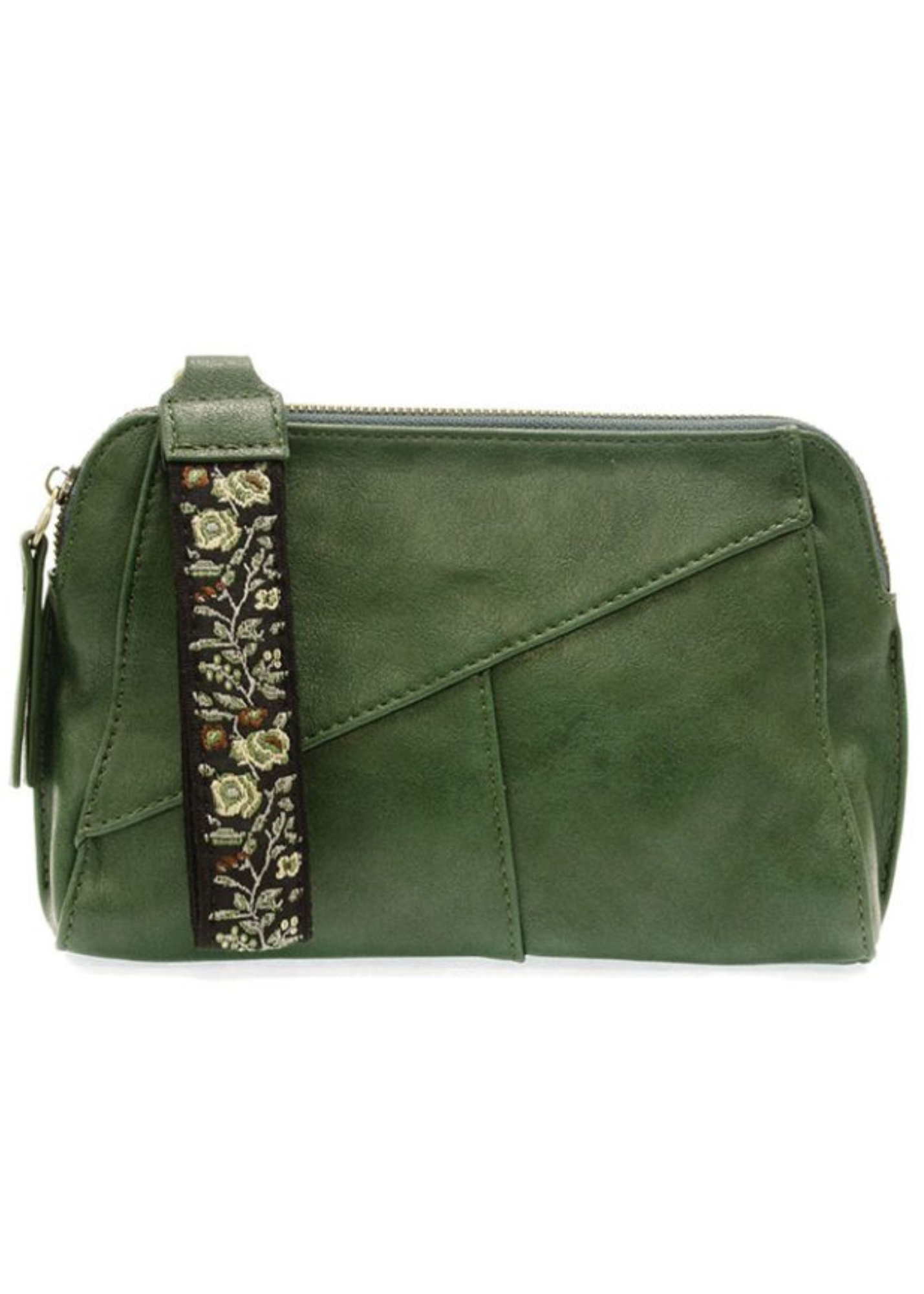 GIGI CROSSBODY W/ WOVEN WRISTLE-DARK PINE