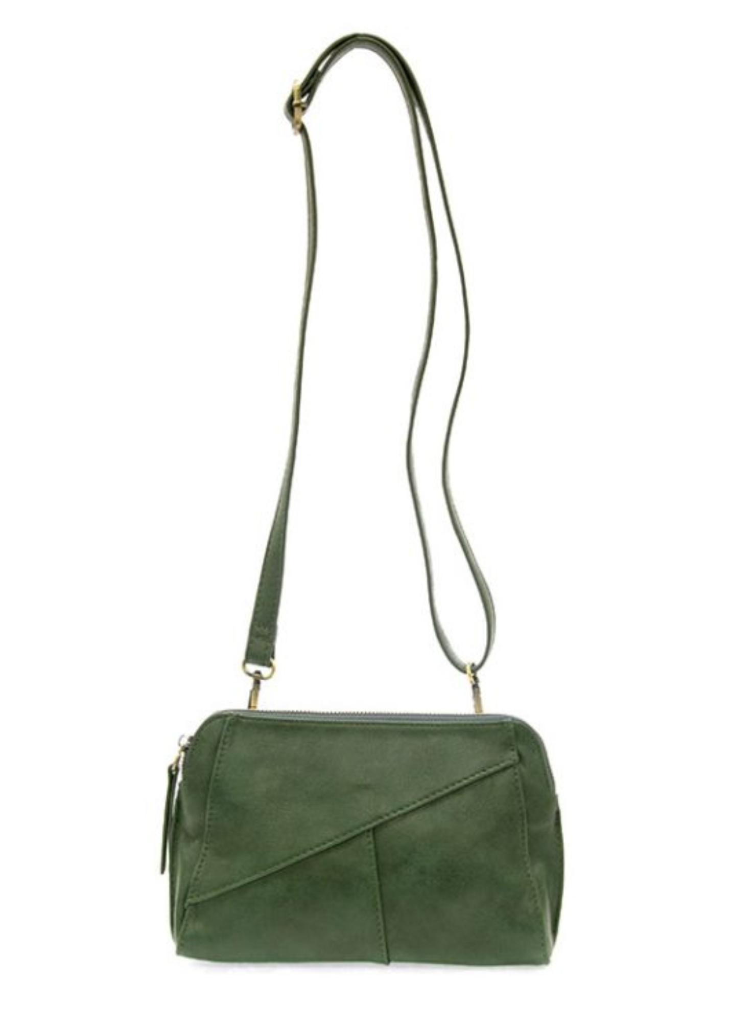 GIGI CROSSBODY W/ WOVEN WRISTLE-DARK PINE