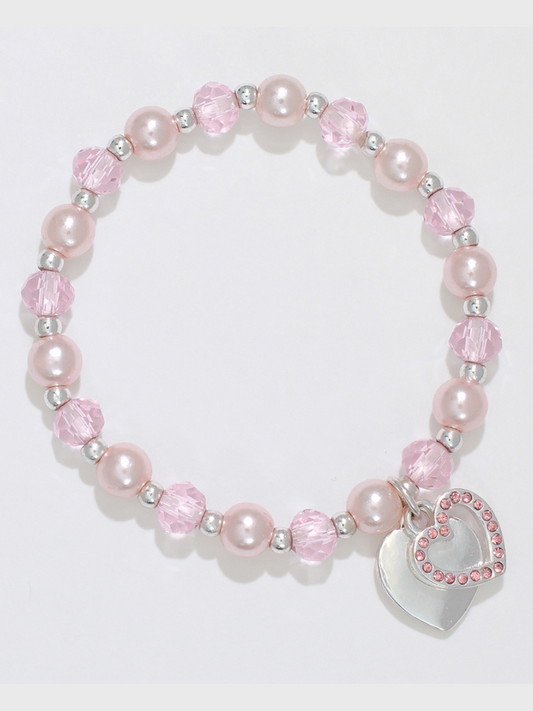 BRACELET-LITTLE LOVE 2 HEARTS