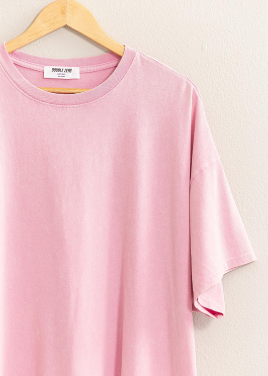 MARGO OVERSIZED TEE: ROSE PINK