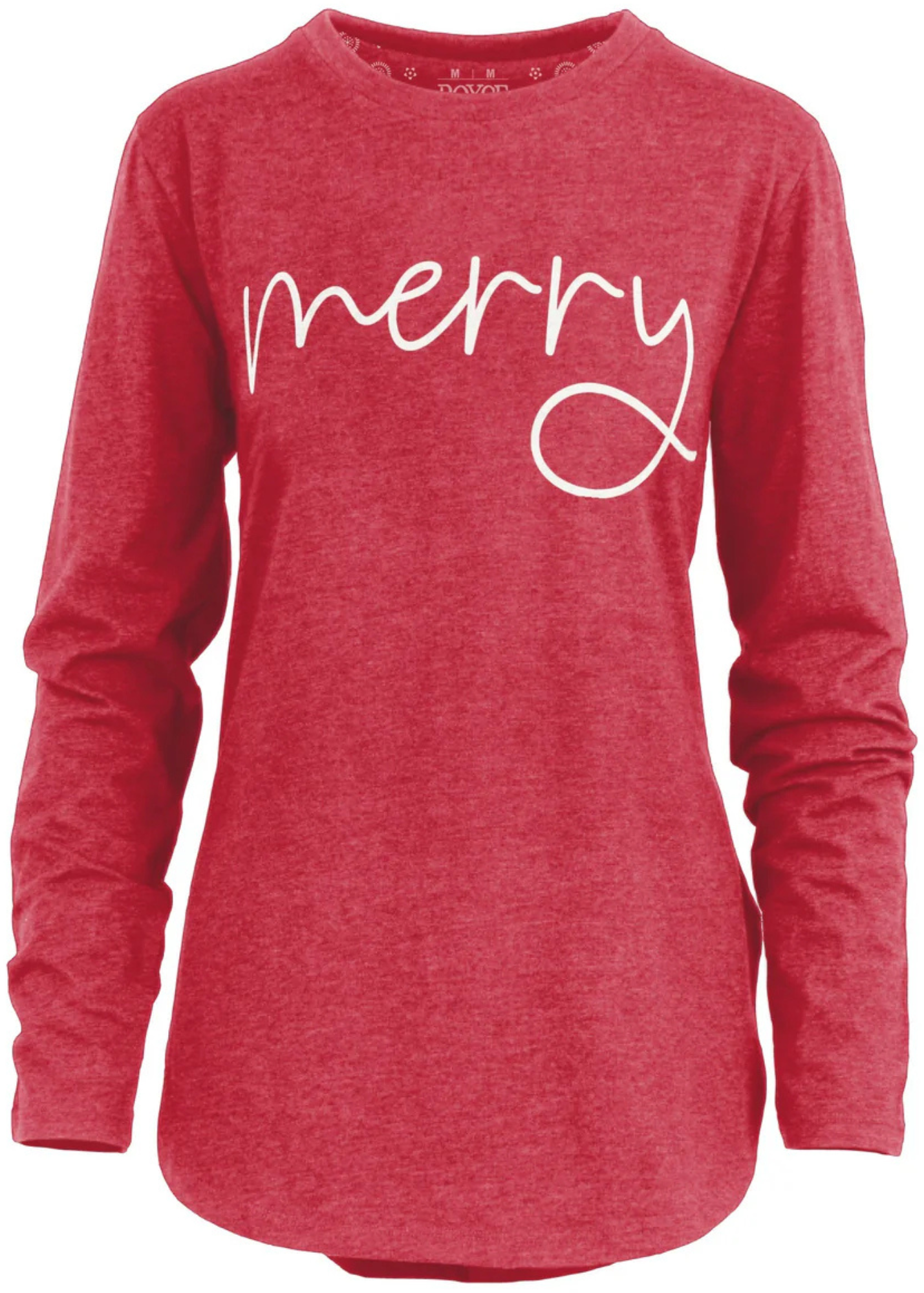 MERRY CREW NECK-RED