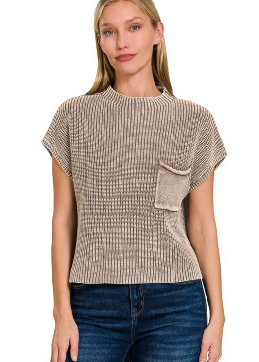 GLORIA MOCK NECK : MOCHA