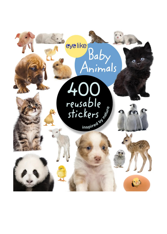 EYELIKE REUSABLE STICKERS - BABY ANIMALS