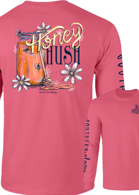 FLORAL HONEY HUSH LONG SLEEVE:CRUNCHBERRY