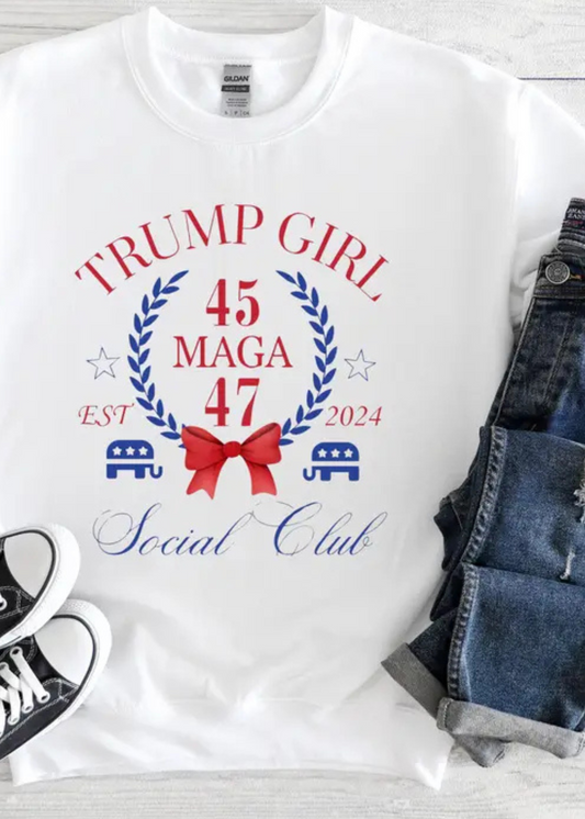 Trump Girl Maga Social Club Graphic Tee