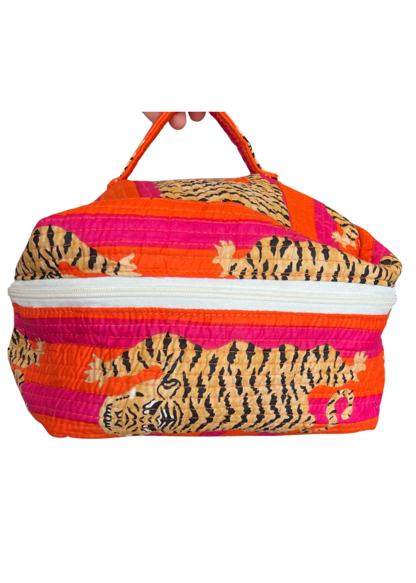 VANITY CASE-PINK AND ORANGE