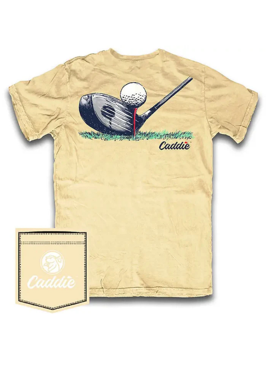 CADDIE LINED UP T-SHIRT:YELLOW