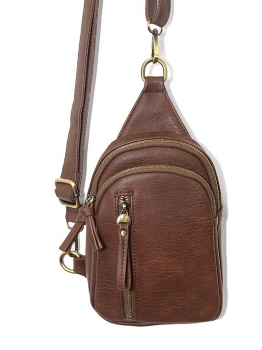 SKYLER SLING BAG-COGNAC