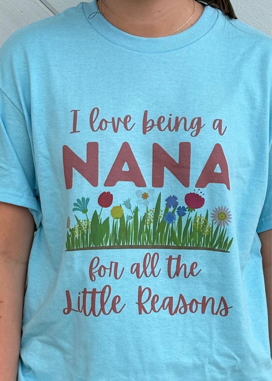 I LOVE BEING A NANA -BLUE