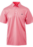 THE MARSHALL PERFORMANCE POLO-CORAL/WHITE