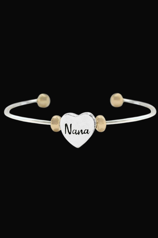 FAMILY FAITH NANA - TWO TONE CUFF BRACELET