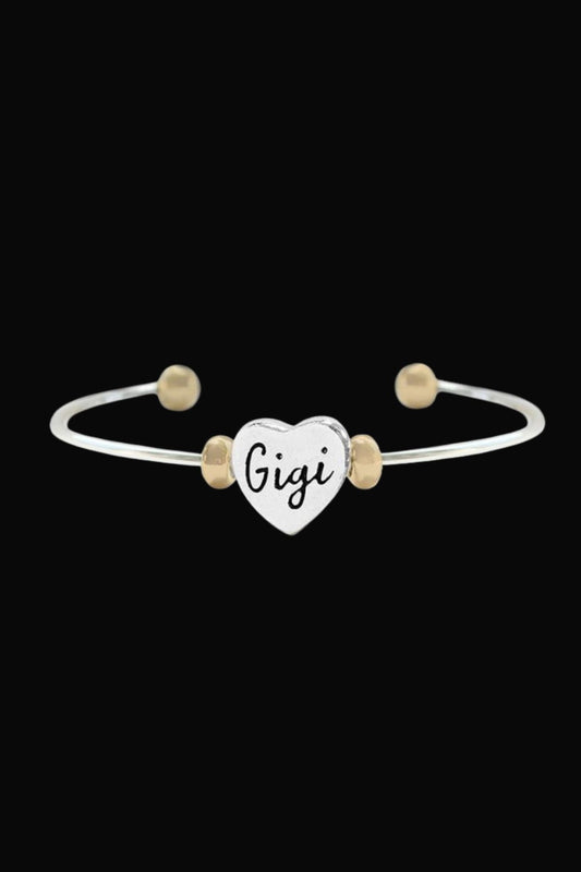 FAMILY FAITH GIGI - TWO TONE CUFF BRACELET