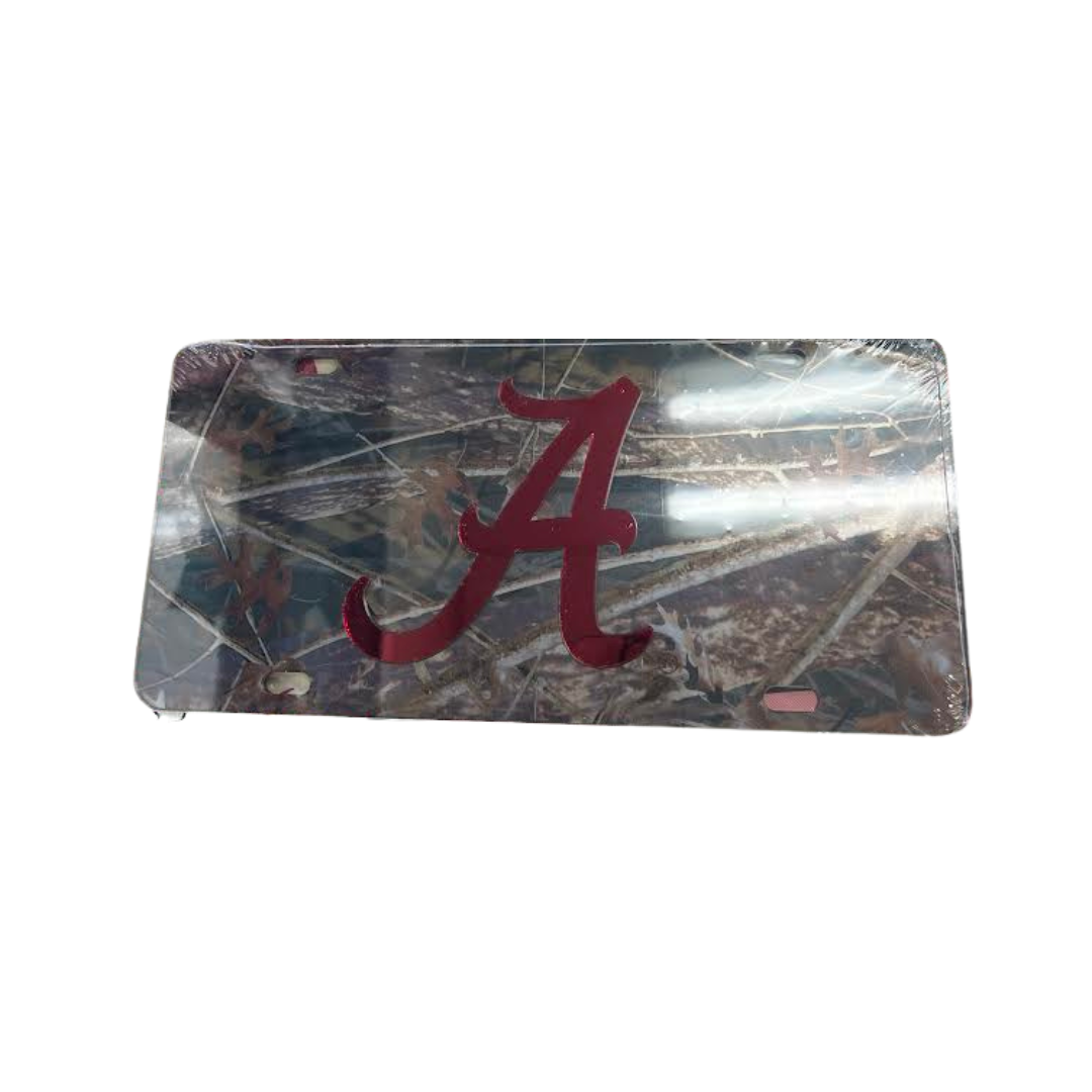 LASER CRIMSON A CAR ALABAMA TAG-CAMO