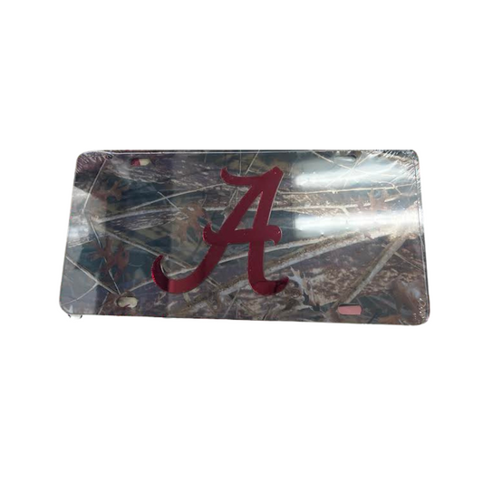 LASER CRIMSON A CAR ALABAMA TAG-CAMO