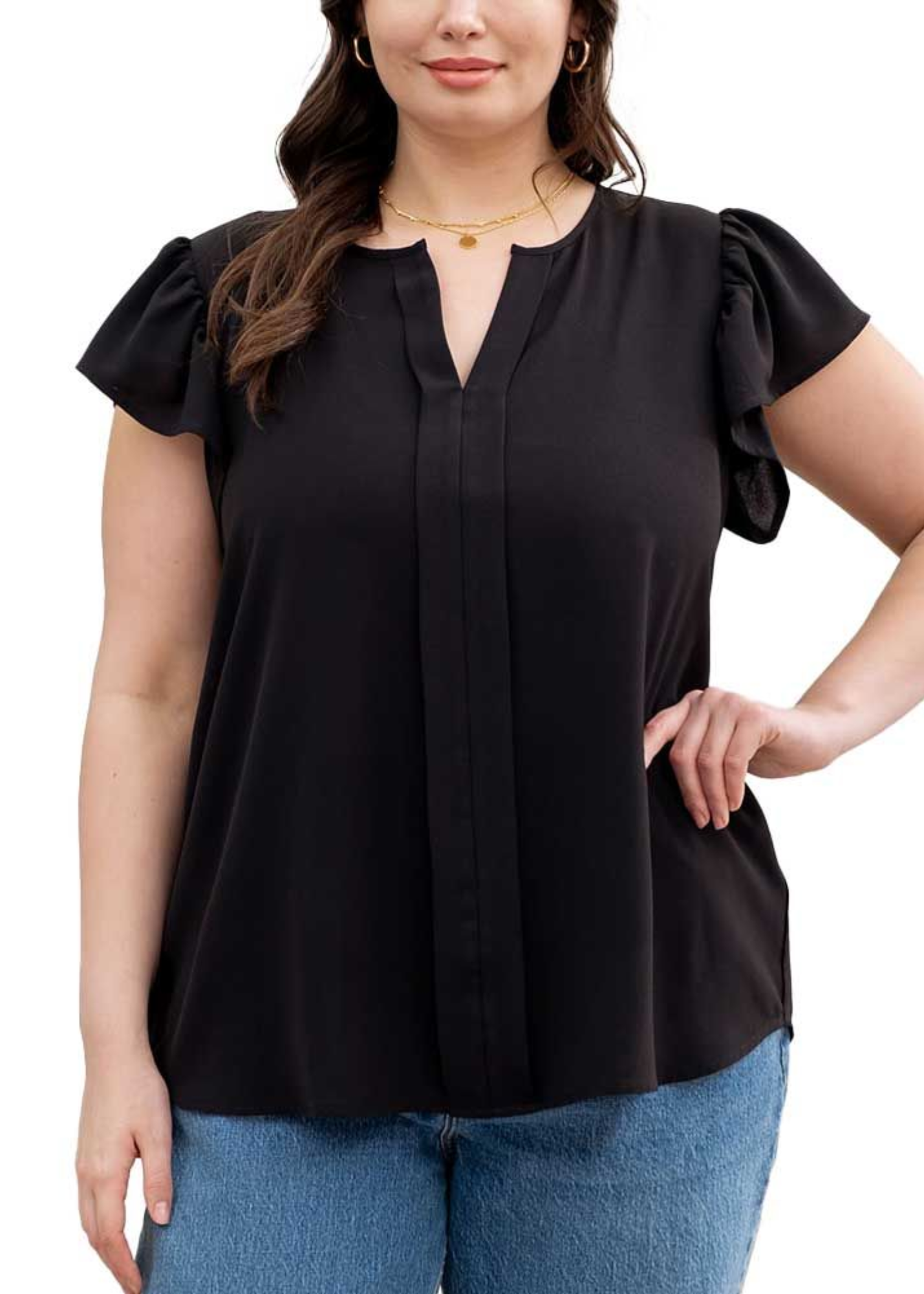 ALYSSA TOP: BLACK