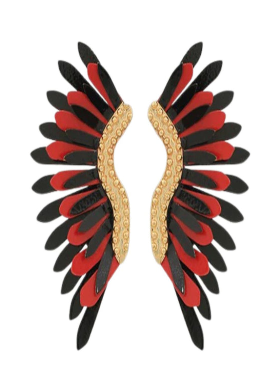 "GAME DAY" COLOR COATED WING EARRINGS