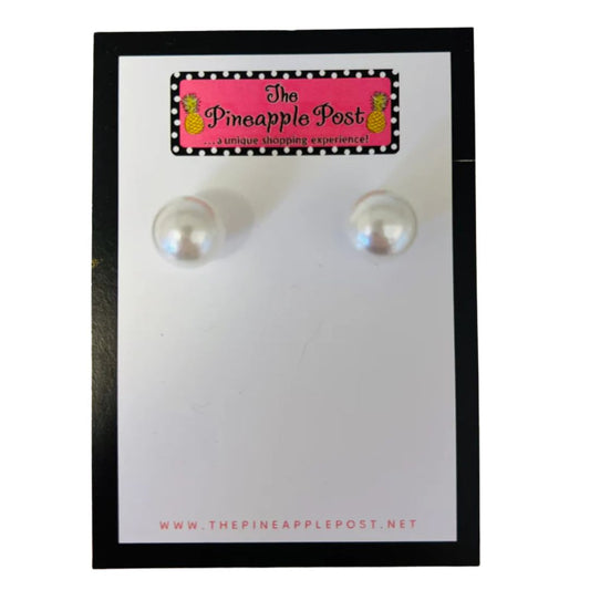 $8.99 PEARL STUD EARRINGS