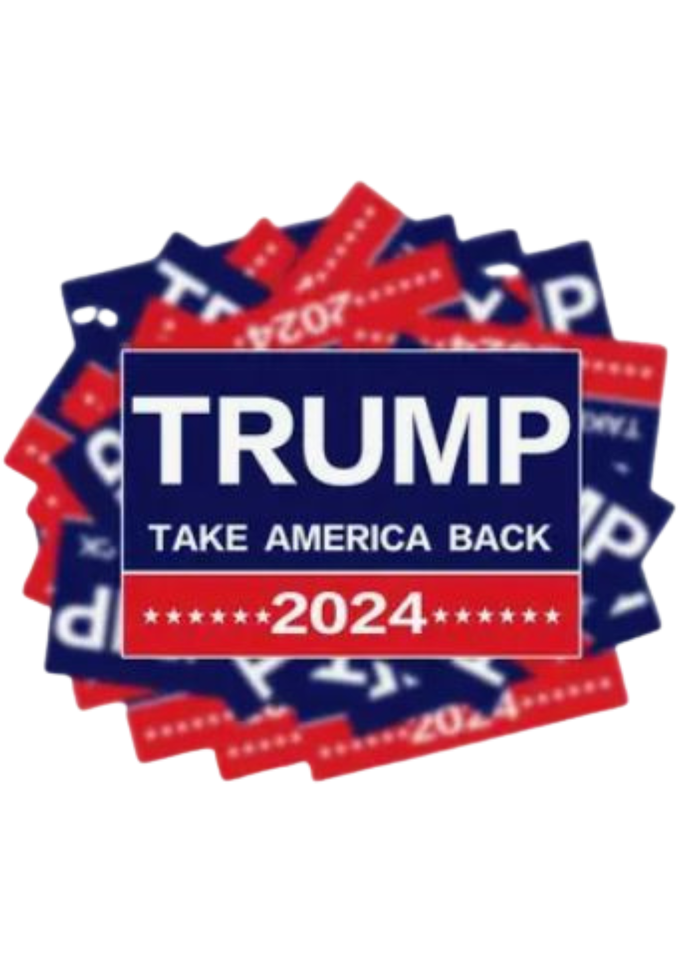 TRUMP STICKER BLUE