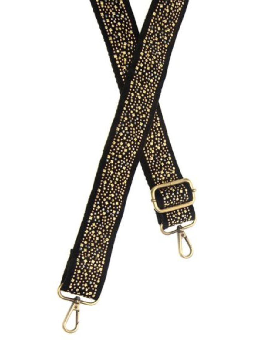 GUITAR STRAP-MIXED METAL STUD : 1.5"