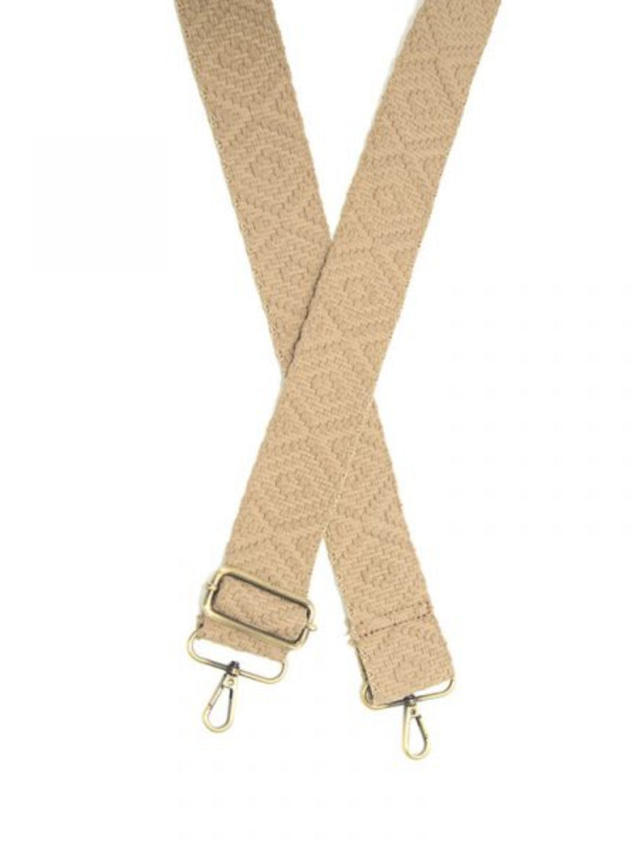 GUITAR STRAP-CAMEL SIMPLE GEO : 2"