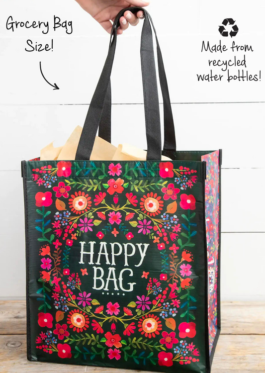 XL HAPPY BAG-RED FLORAL