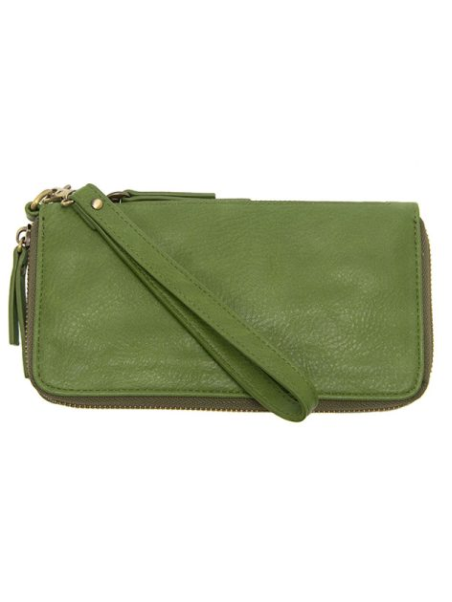 CHLOE ZIP AROUND WALLET-FOREVER GREEN