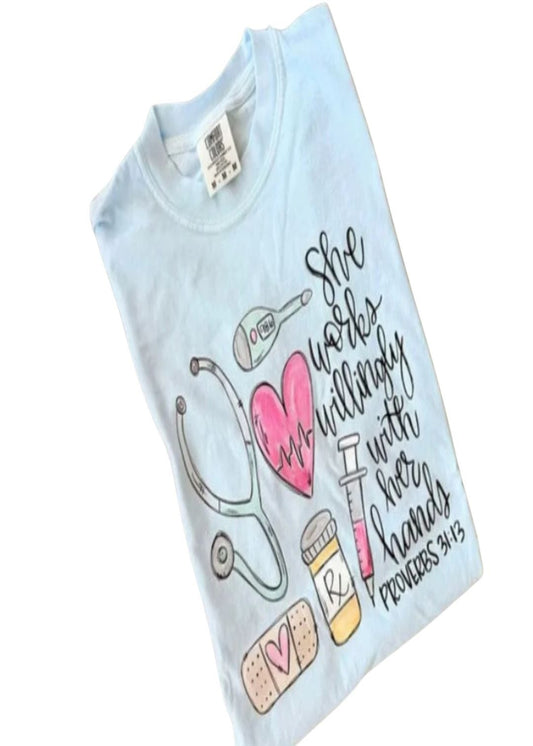 NURSING PROVERBS GRAPHIC TEE