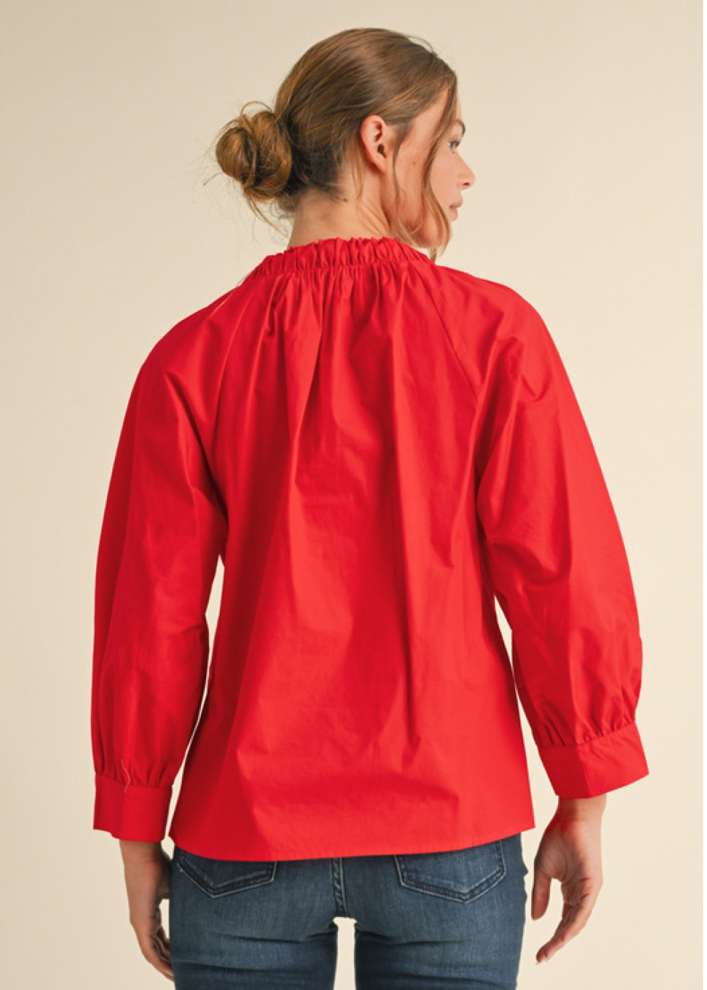 MARGARET TOP-RED