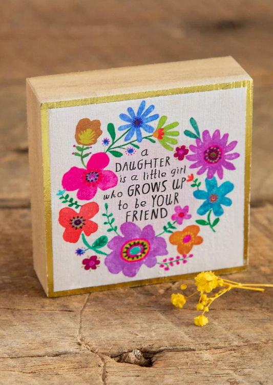 TINY BLOCK KEEPSAKE-A DAUGHTER FRIEND