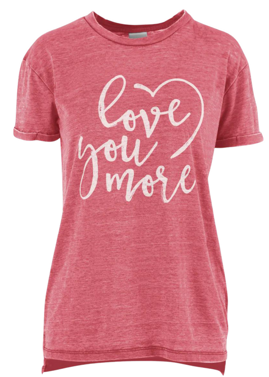 LOVE YOU MORE BOYFRIEND TEE-RED