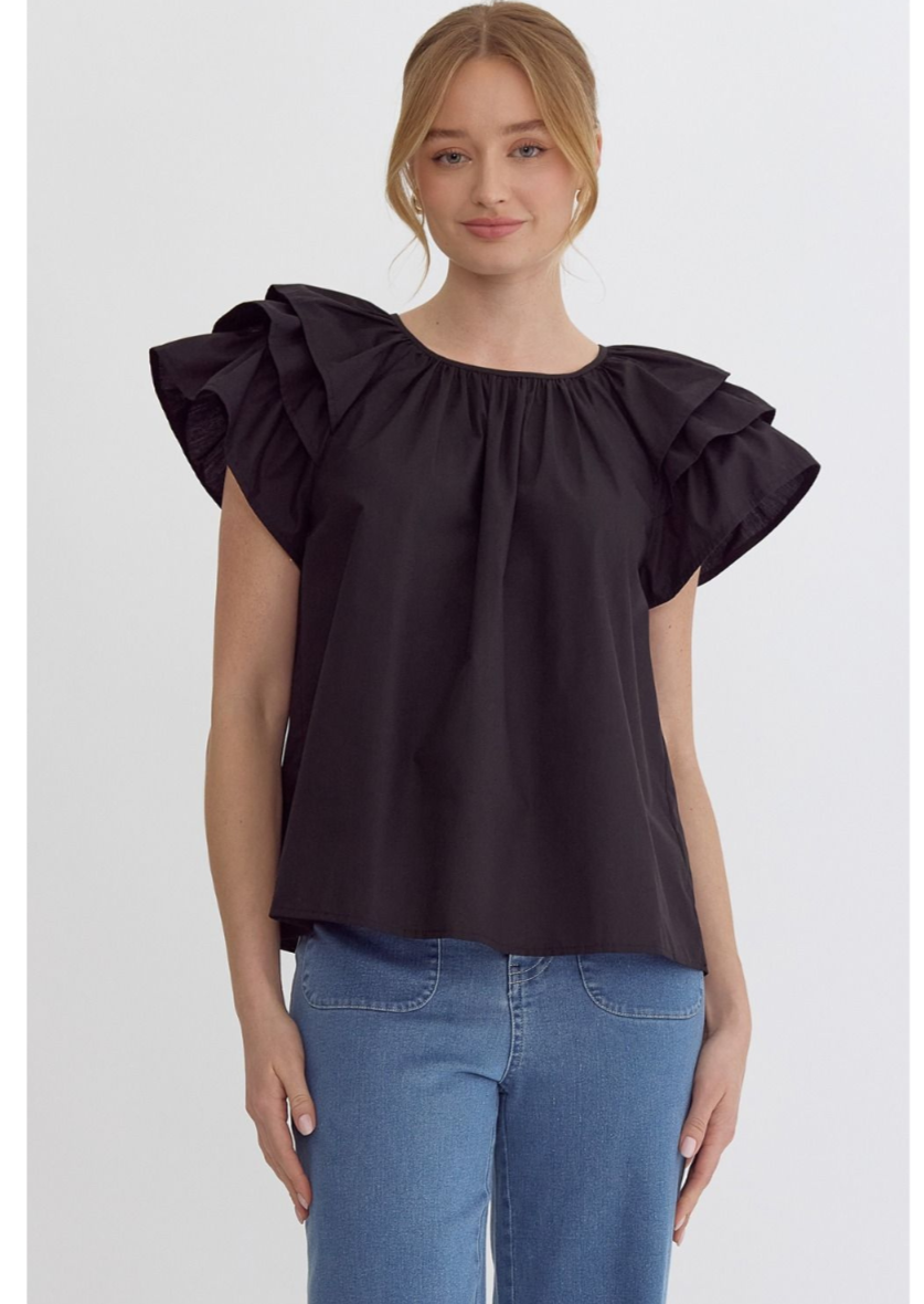 ELLA TOP IN BLACK