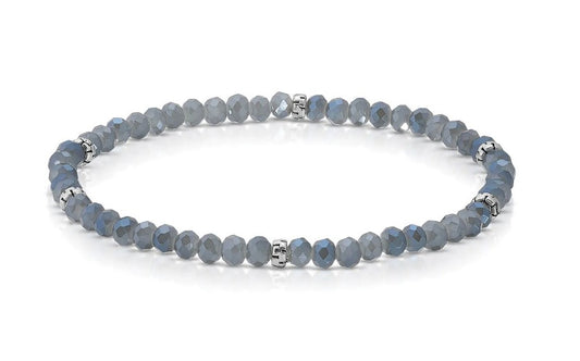 PETITE CRYSTAL BEADED BRACELET - SLATE AB