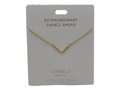 LUMIELA NECKLACE-V BAR