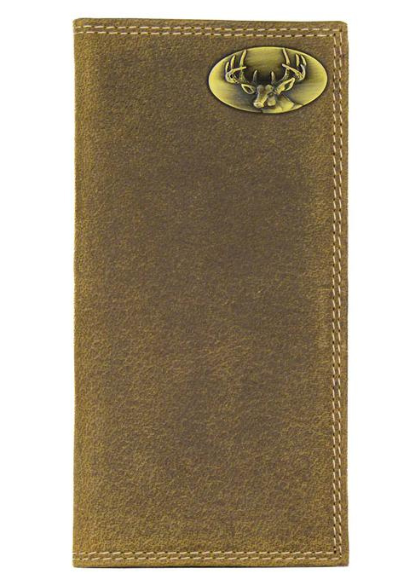 VINTAGE TAN SECRETARY WALLET-BUCK