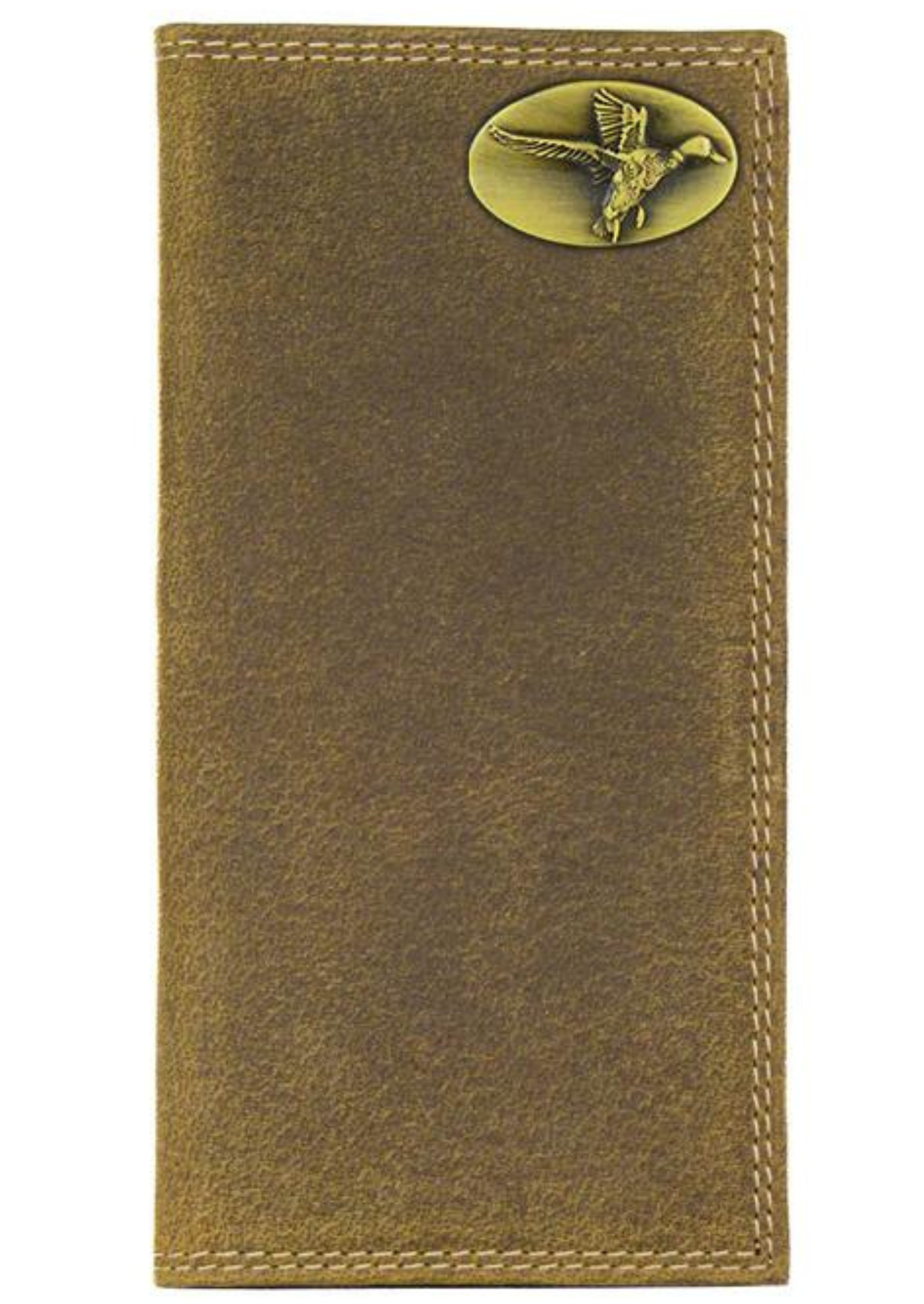 VINTAGE TAN SECRETARY WALLET-MALLARD