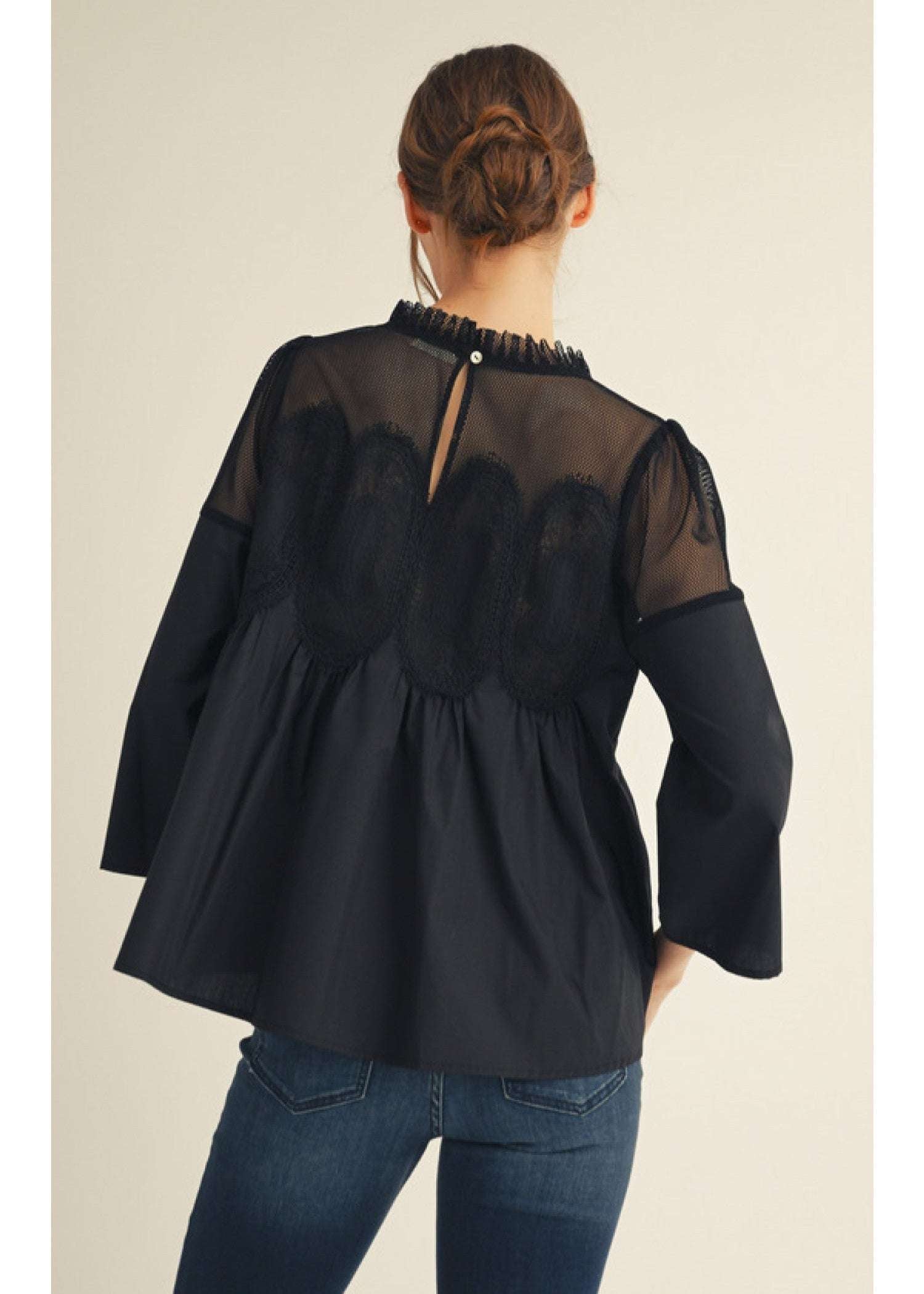 ALLIE TOP - BLACK