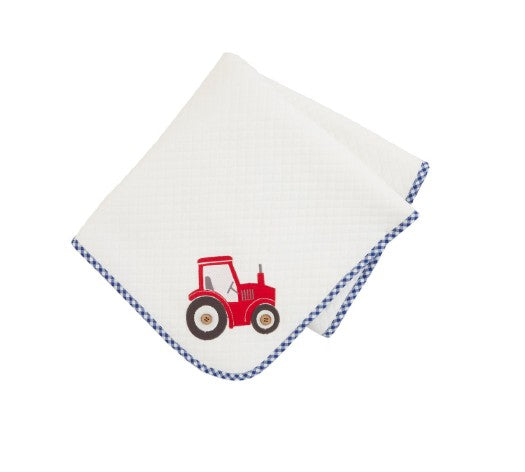 TRACTOR QUILTED BLANKET