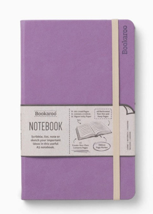 BOOKAROO NOTEBOOK (A5) JOURNAL - AUBERGINE