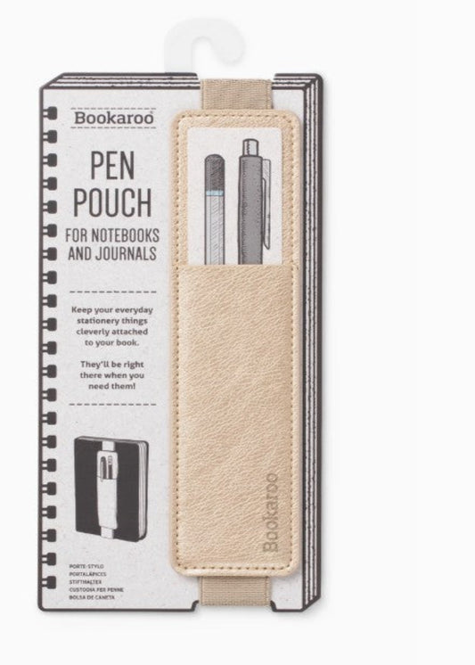 BOOKAROO PEN POUCH - GOLD