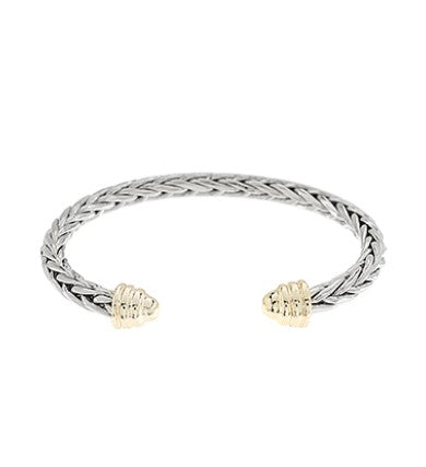 RHODIUM AND GOLD BRACELET